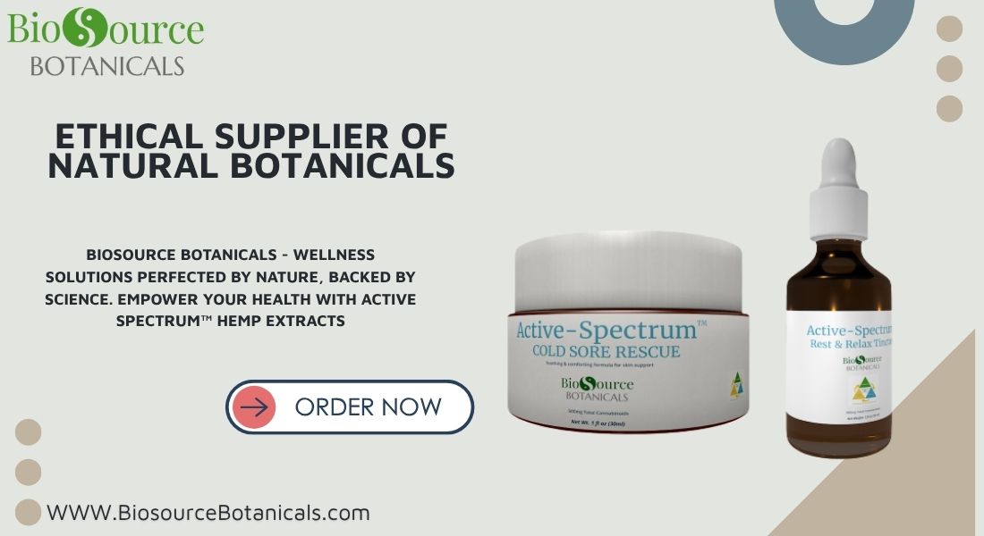 ethical supplier of natural botanicals
