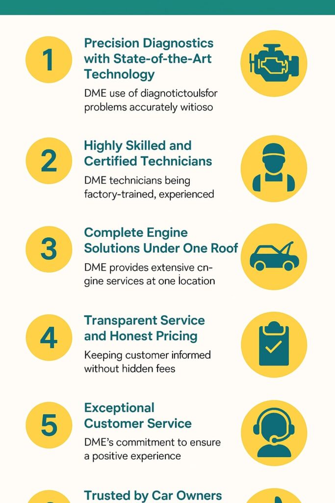 DME expert engine repair Infographic