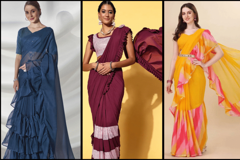 ruffled-sarees