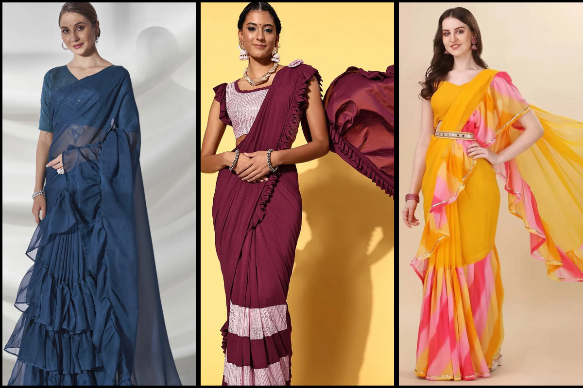 ruffled-sarees
