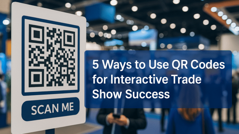 5 Ways to Use QR Codes for Interactive Trade Show Success
