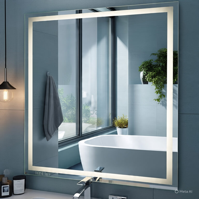 LED Bathroom Mirrors with Light-Up Features
