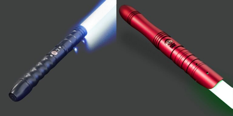 a purple lightsaber