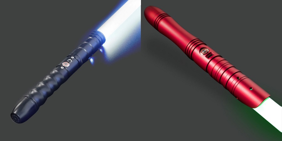 a purple lightsaber