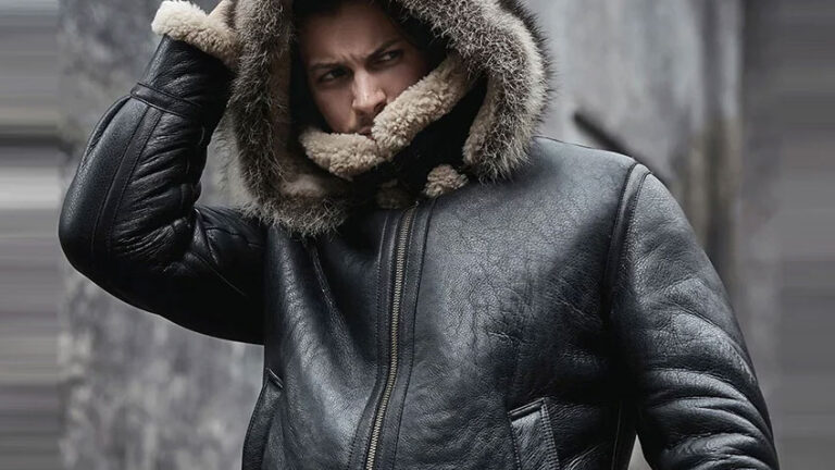 black-shearling-biker-jacket