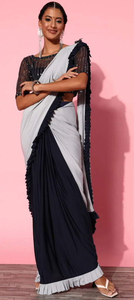 ruffled-sarees