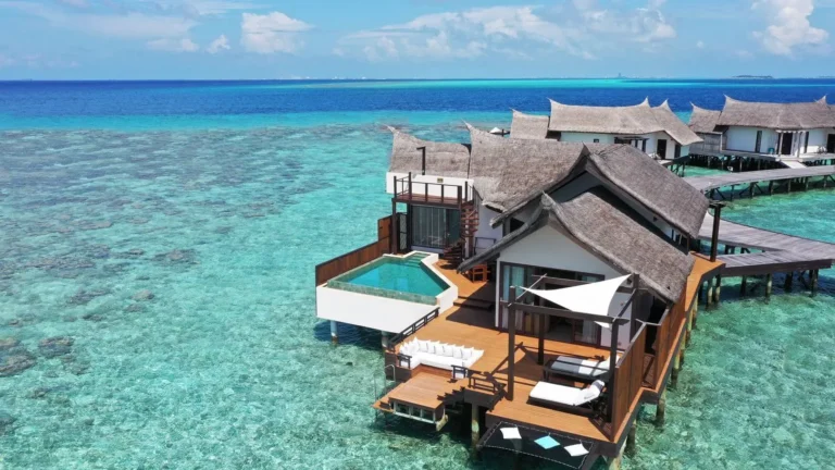 luxurious villa in Maldives
