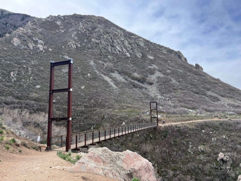 suspension bridge hike