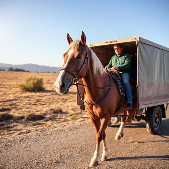 Horse hauling California