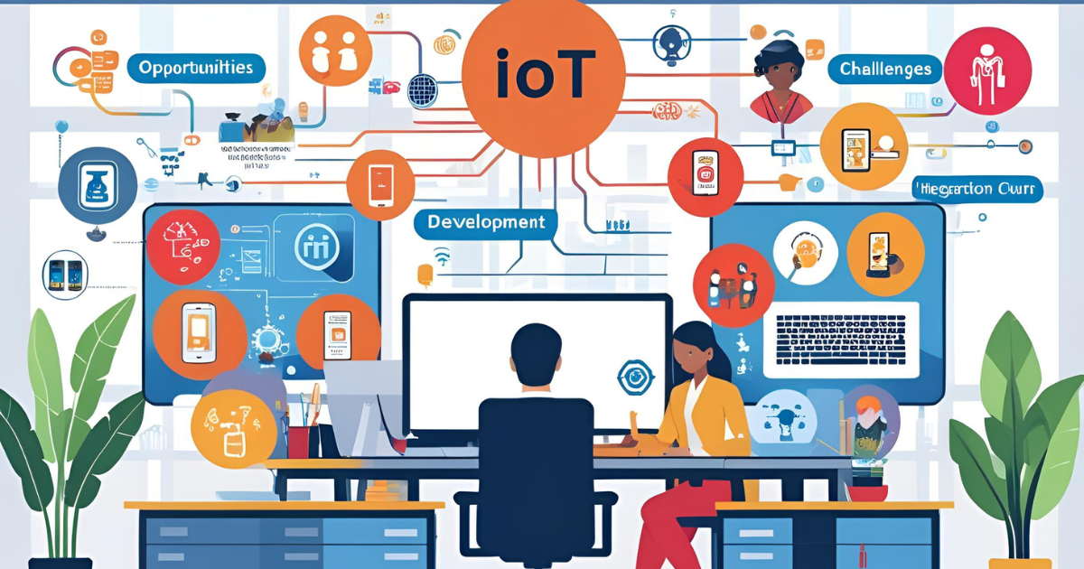Integrating IoT with Mobile App Development Services Opportunities and Challenges