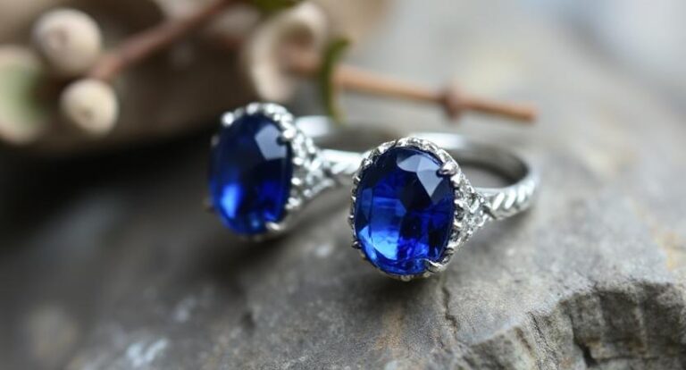 blue kyanite rings