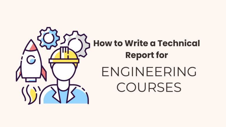How to Write a Technical Report for Engineering Courses