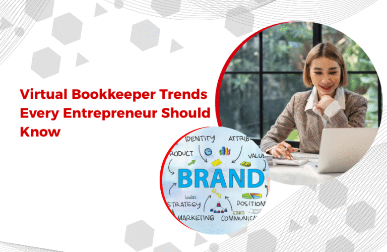 Virtual bookkeeper analyzing financial data on a digital dashboard